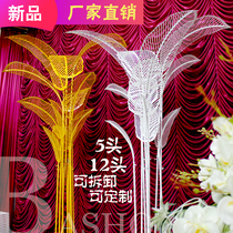 2018 new Wedding Props Iron Art Plantain Leaf Wedding Stage Placement background Luther Decorative Pendulum