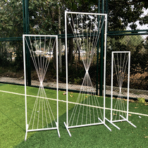 New Wedding Props Iron Wire Geometric Frame Screen Background Decoration Wedding Scene Arrangement Shop Window Swing road leading