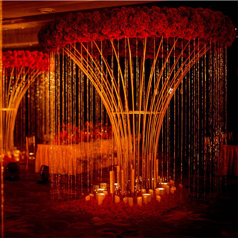 New wedding props flowers bloom rich wedding goods fittings decorated iron artwork stage layout road