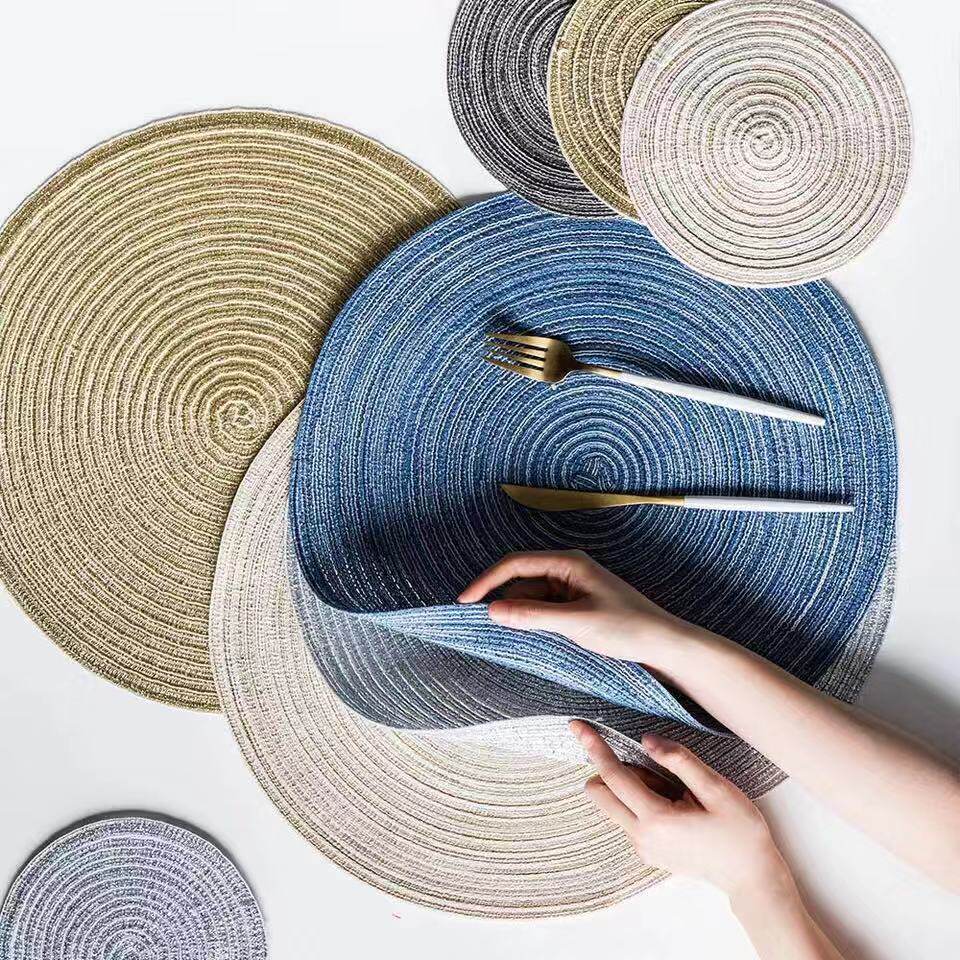 Nordic Insulation Dining Table Mat Home Western Dining Mat Anti-Burn Heatproof Mat Pan Mat Bowl Mat Dish Mat DINNER PLATE MAT DAY STYLE CUP MAT