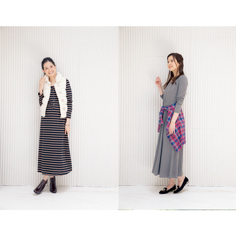 Spring autumn Summer weekend Long sleeves Round Collar Fashion Casual Over Knee Lactation Long Dress Pregnant Woman With Dress-Taobao