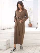 Japan foreign trade 19 spring maternity womens post-natal stretch breastfeeding dress lactation dress