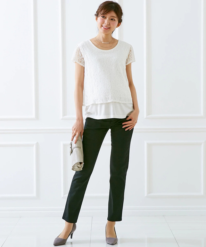 Japan Foreign Trade 19 Spring Festival Crossed Pregnant pregnant Pants Pants Body Pencil Pants