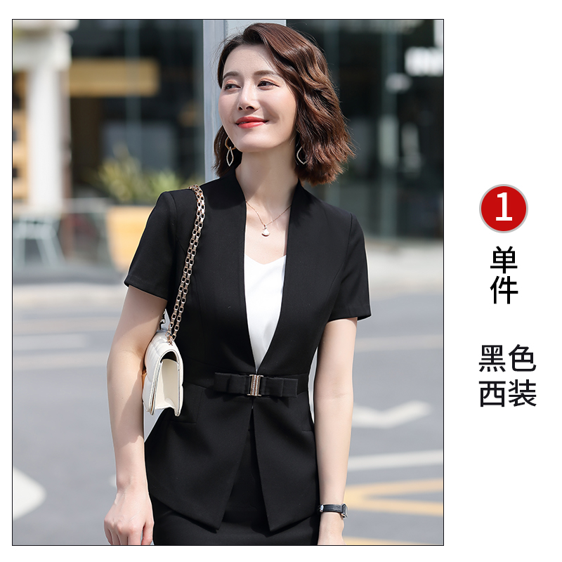 Chuyên nghiệp phù hợp với bộ đồ nữ mùa hè khí nữ thần Fan Tổng thống kinh doanh Suit Manager được mặc quần áo làm việc chăm sóc sắc đẹp