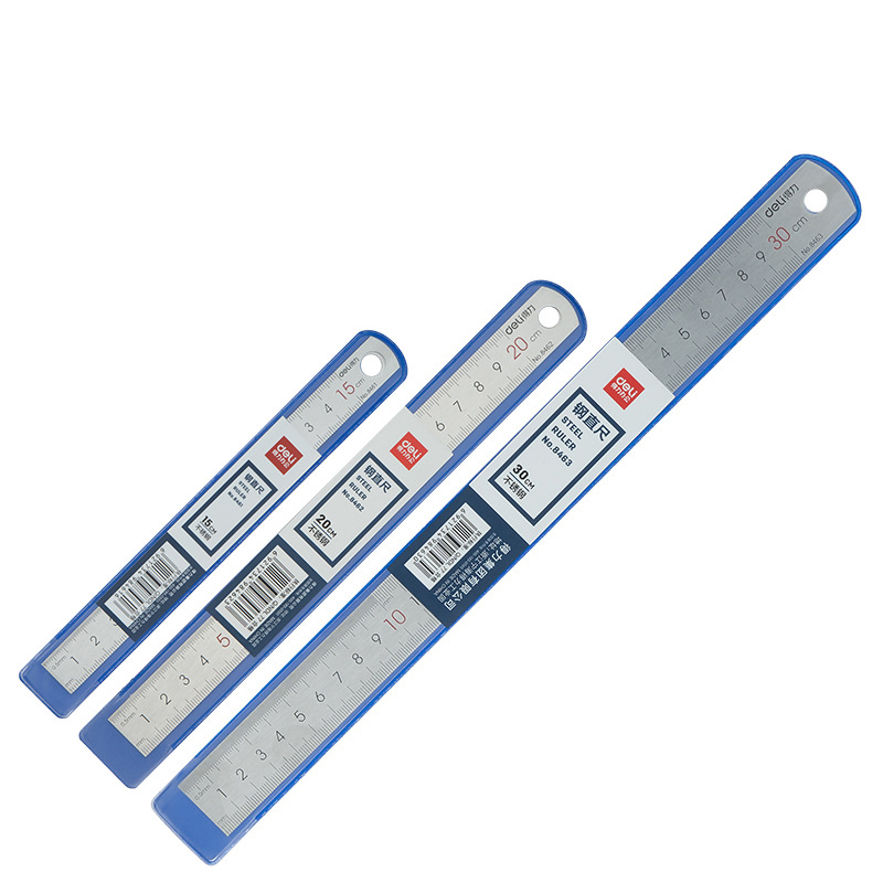 Powerful steel ruler 15cm 20cm 30cm 50cm scale ruler stainless steel metal ruler one meter