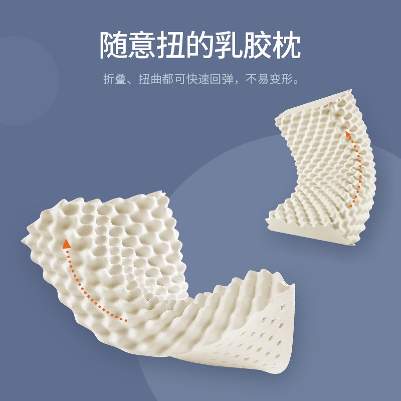 央视推荐品牌 佳奥 泰国乳胶枕 大颗粒按摩枕 图2