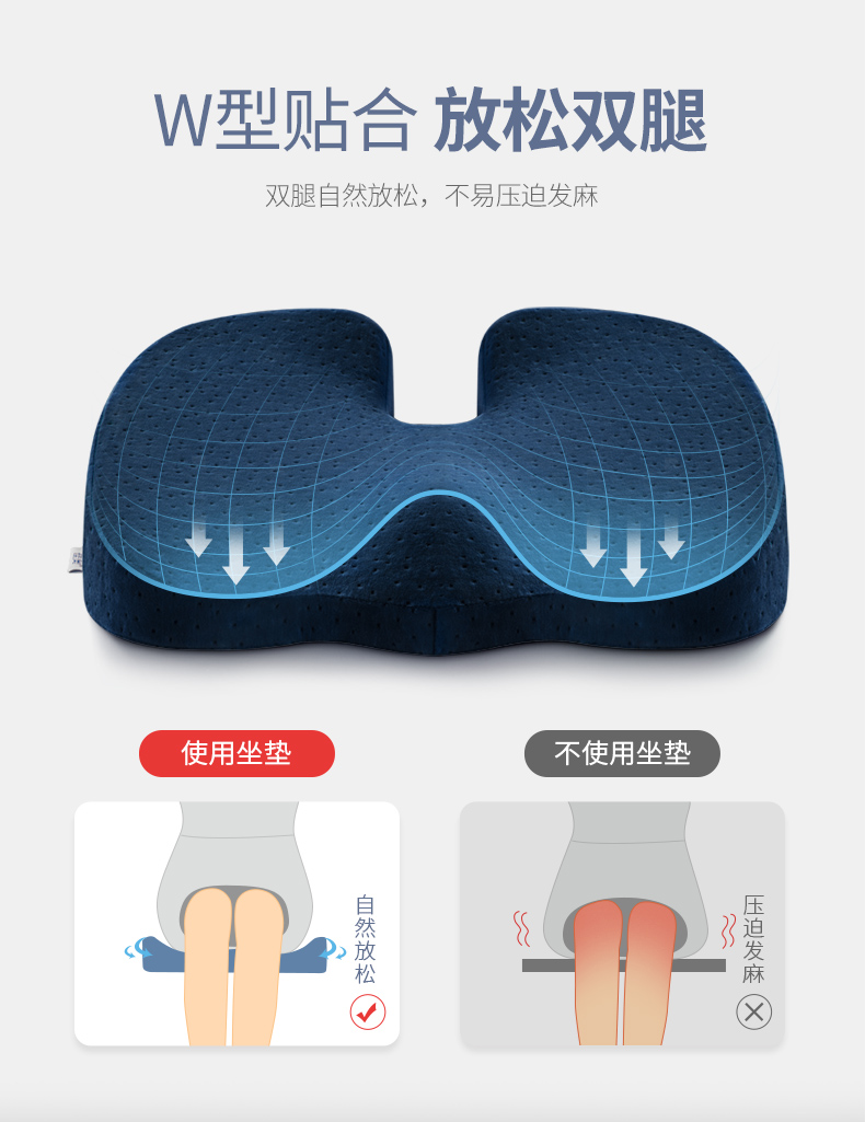 Đệm cao su Jiaao Đệm Một Văn phòng Lumbar Mùa hè Ghế ngồi thoáng khí Đệm đẹp Hông Eo Pad - Ghế đệm / đệm Sofa ghế đệm ngồi