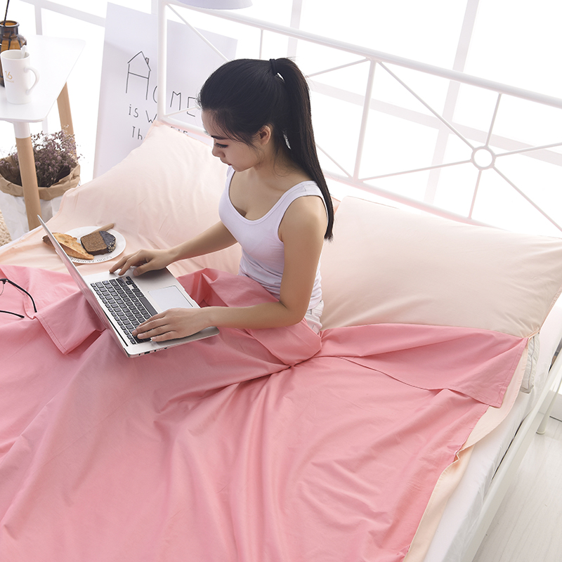 Rắn màu đôi chiến đấu bẩn túi ngủ bông du lịch bông tấm đôi đơn ba sinh viên khách sạn - Túi ngủ túi ngủ mùa đông cho người lớn