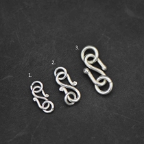 A selfie) by the Thai handmade silver pure silver DIY accessories buckle S buckle KJ01