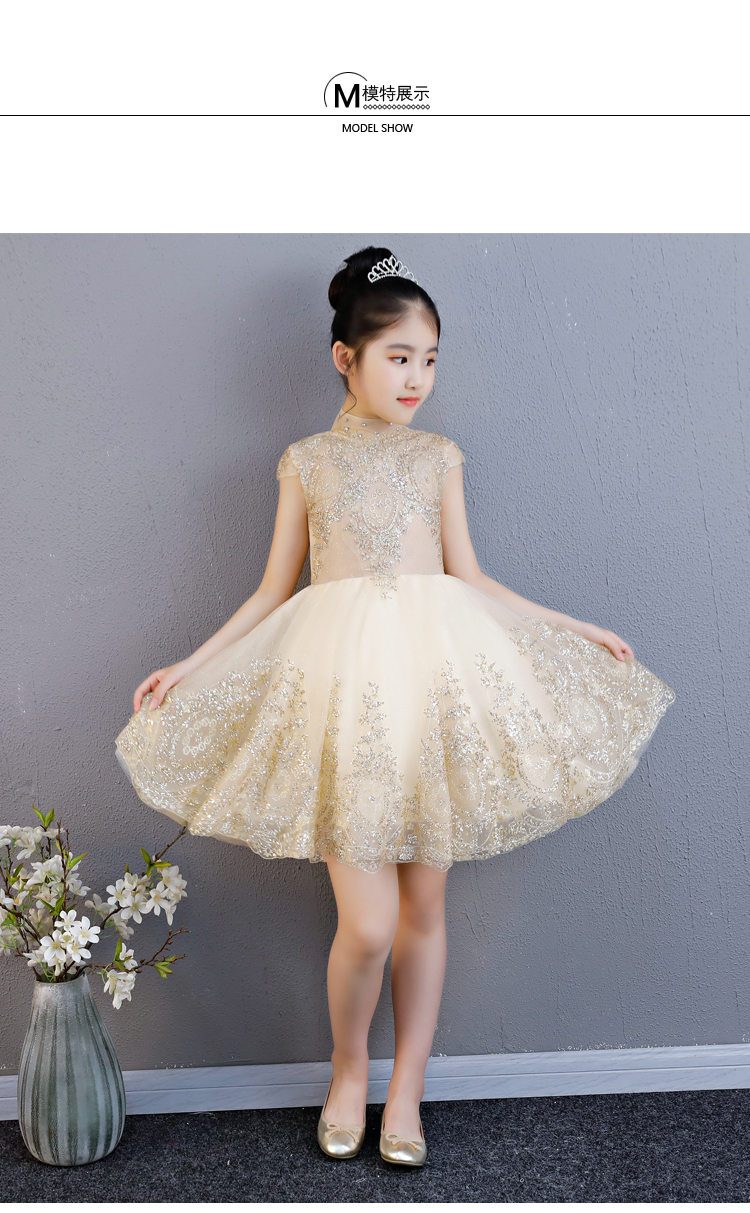 Váy cưới cho bé gái sinh nhật buổi tối công chúa đầm công chúa 2018 mới chủ nhà hoa cô gái trang phục piano váy múa cho bé