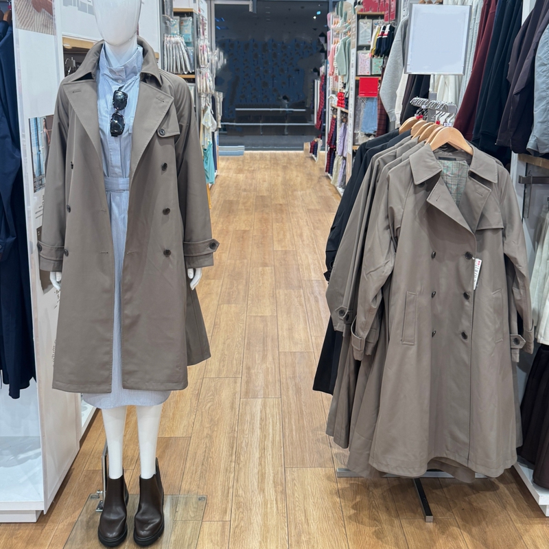 Windbreaker Women's and Men's Clothing/Jacket Mid-Length British Style Commuter Casual Lapel Double-Breasted Coat Autumn R487420 Windbreaker Women's and Men's Clothing/Jacket Mid-Length British Style Commuter Casual Lapel Double-Breasted Coat Autumn R487420