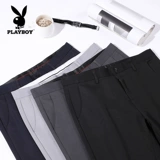 Playboy, мужские трендовые штаны, летние тонкие повседневные брюки, облегающий крой, в корейском стиле, свободный прямой крой