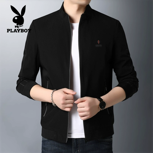 Playboy, мужская осенняя трендовая куртка для отдыха, 2020, облегающий крой