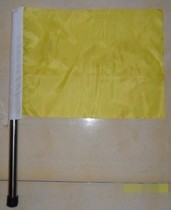 30*40--50 stainless steel tube handle plastic sleeve thick cloth flag starting flag referee and linesman flag