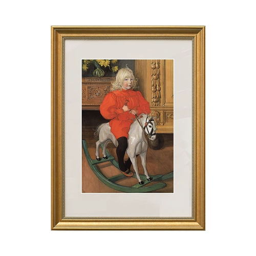 Современная золотая ретро фоторамка для спальни, в американском стиле