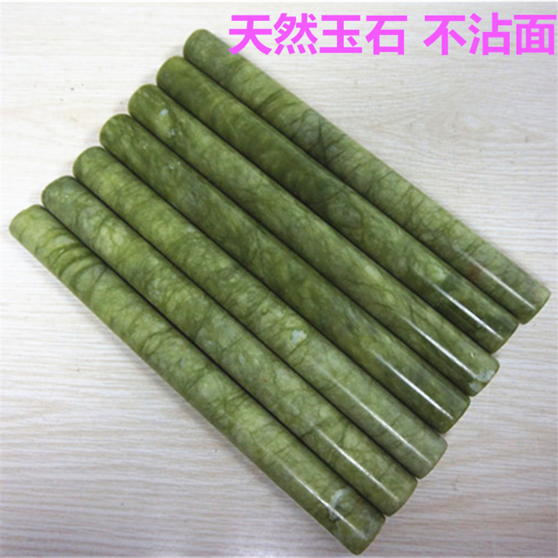 Natural Jade Rolling Face Stick Household Face Stick Rolling Stick Kitchenette Kitchen Tool Non Stick Surface Leather Dumplings Labor-saving Face Stick