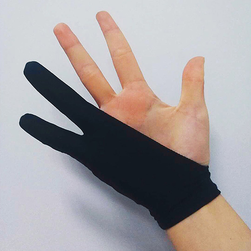 WACOM drawing tablet Computer drawing tablet special screen Hand-drawn screen Pen screen Two-finger anti-fouling anti-sweat writing gloves