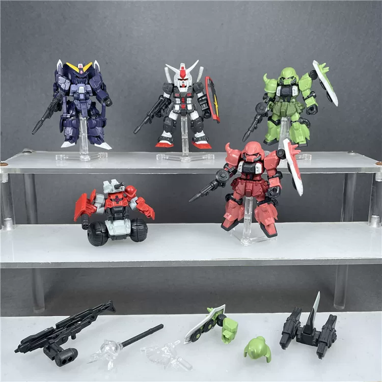 Bandai Gundam Фигура Панорама Ночные Непроходимые Gundam Gacha MSE Heavy Duo EX26