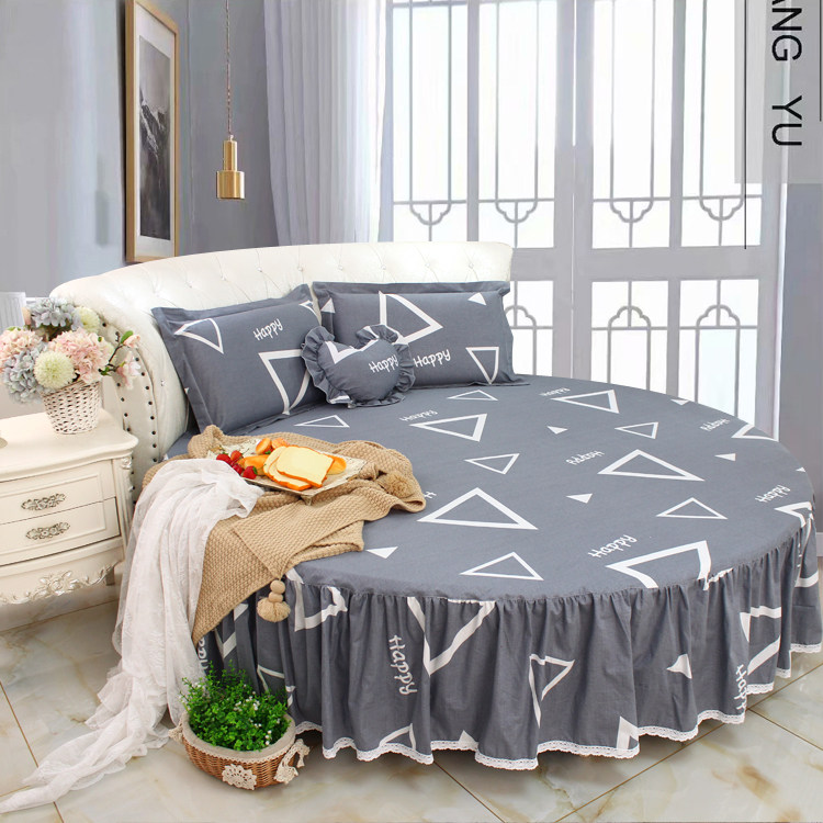 Lace Style Round Bed Skirt Round Sheet Round Bed Cover Round Bed Cover Round Linen Bed Cover Pure Cotton Full Cotton Customizable