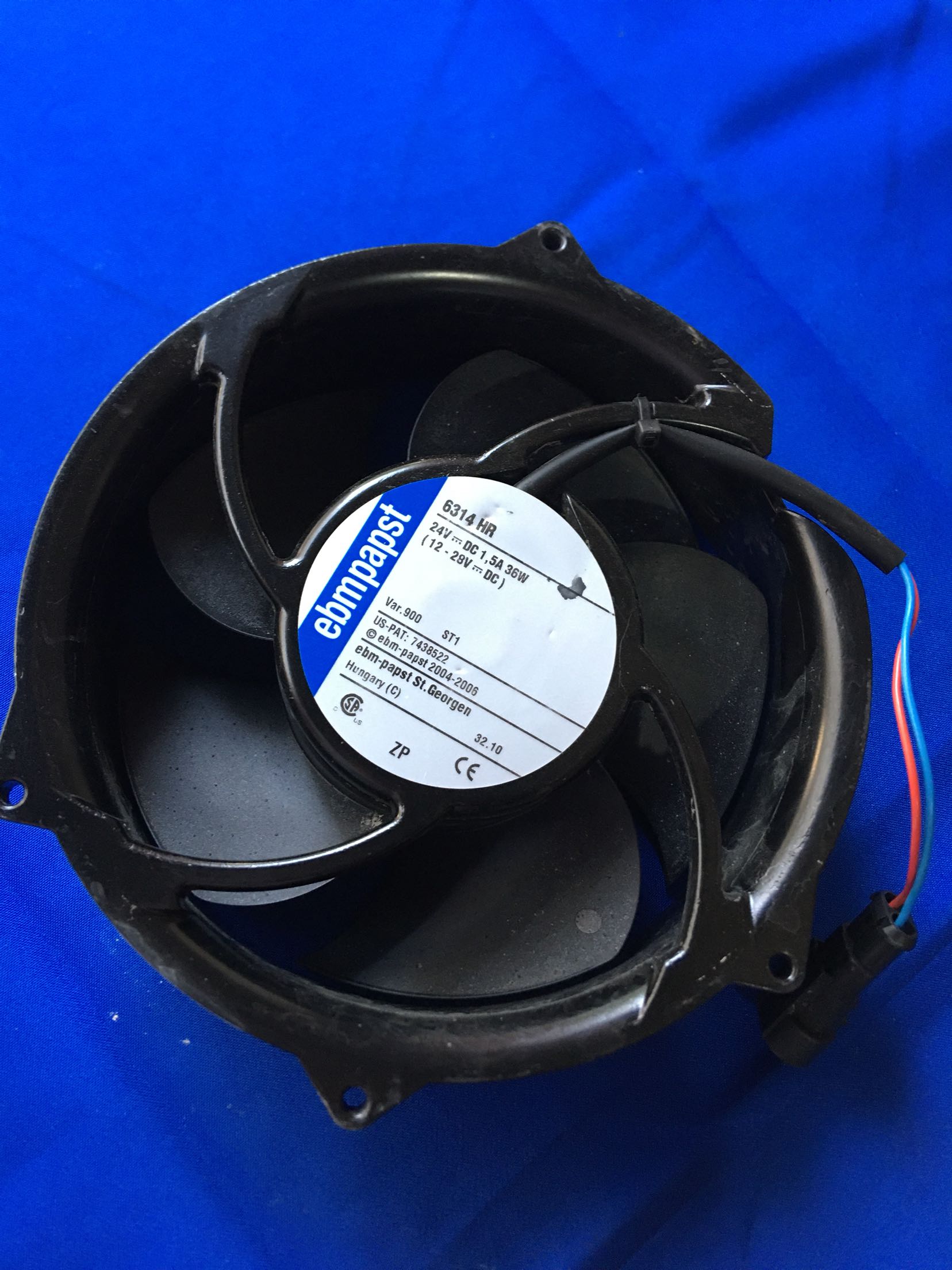 6314HR original installed ebmpapst 17CM 1751 1751 36W 36W ABB frequency inverter radiating fan