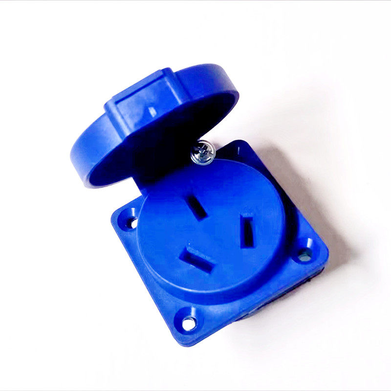 Rongsheng New National Standard 10A Five-hole plug and multi-functional waterproof industrial socket dark RS05HSA gearbox RS05HS