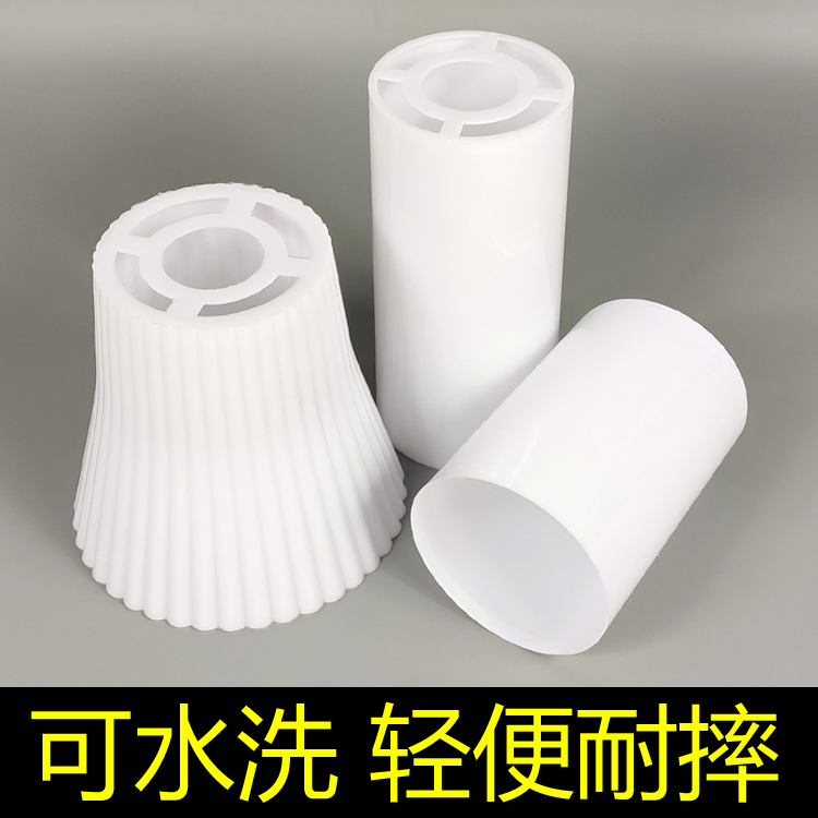 Plastic Lampshade, Lightweight, Drop-Resistant, Straight Cylindrical Shape, Pendant Lamp, Table Lamp, Wall Lampshade, Milky White, E27 Accessories