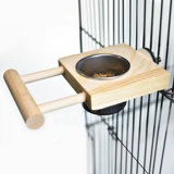 Попугай из нержавеющей стали птичья пищевая чашка попугая птичья пищевая коробка с коробкой для кормления на полке