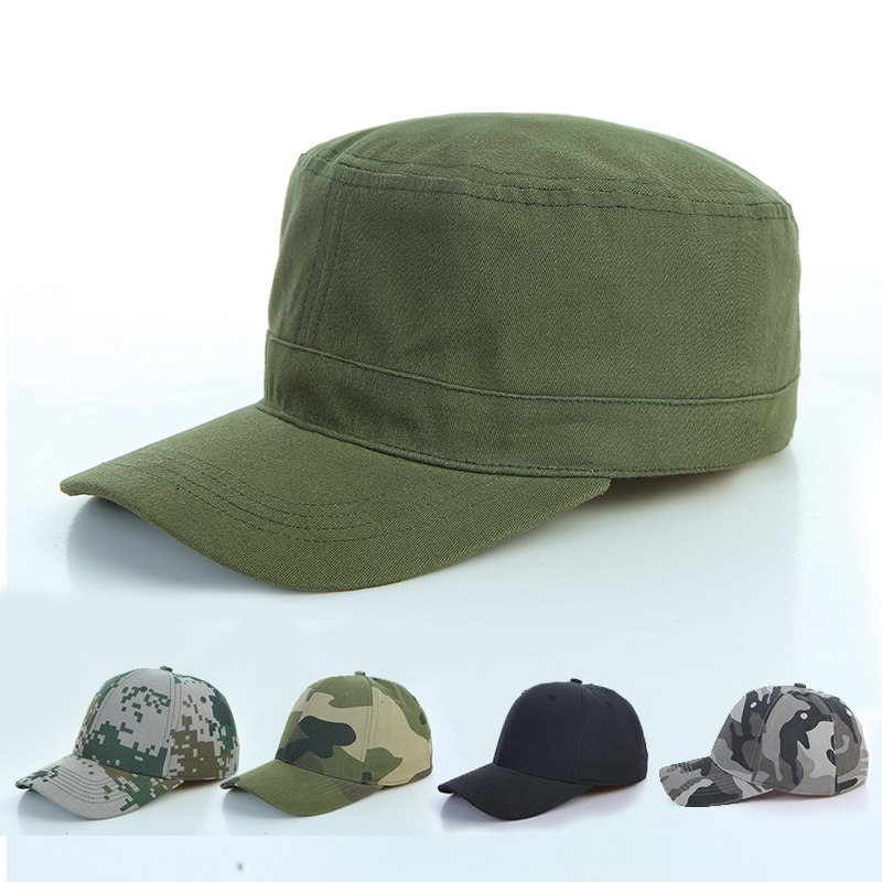 Sun-sun-shading camouflage hat soldier training hat outdoor combat cap flat hat hundred and hawk hat baseball cap