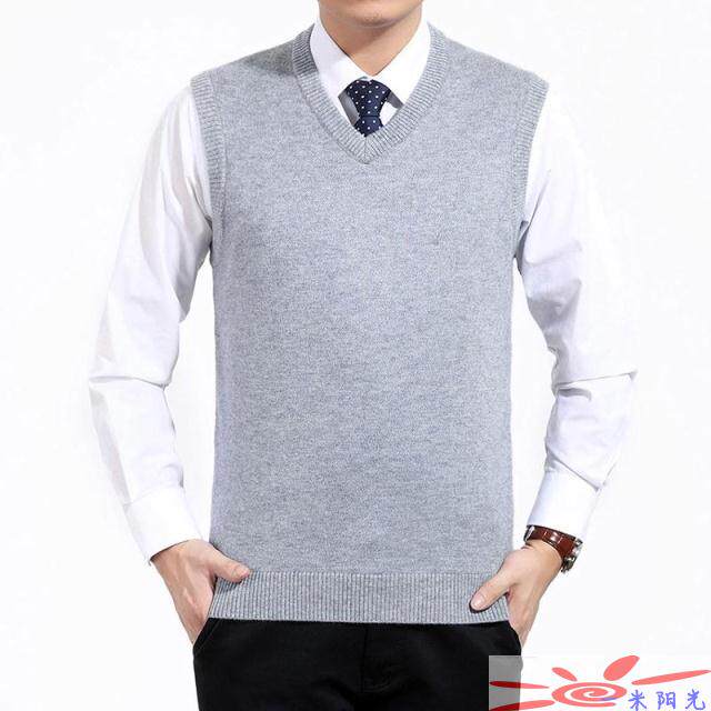 Débardeur homme Woolen gilet en cachemire - Ref 1585577 Image 15