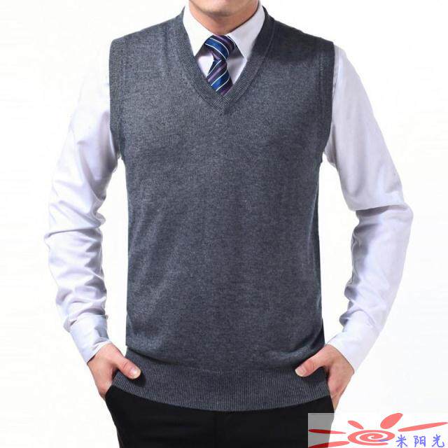 Débardeur homme Woolen gilet en cachemire - Ref 1585577 Image 16