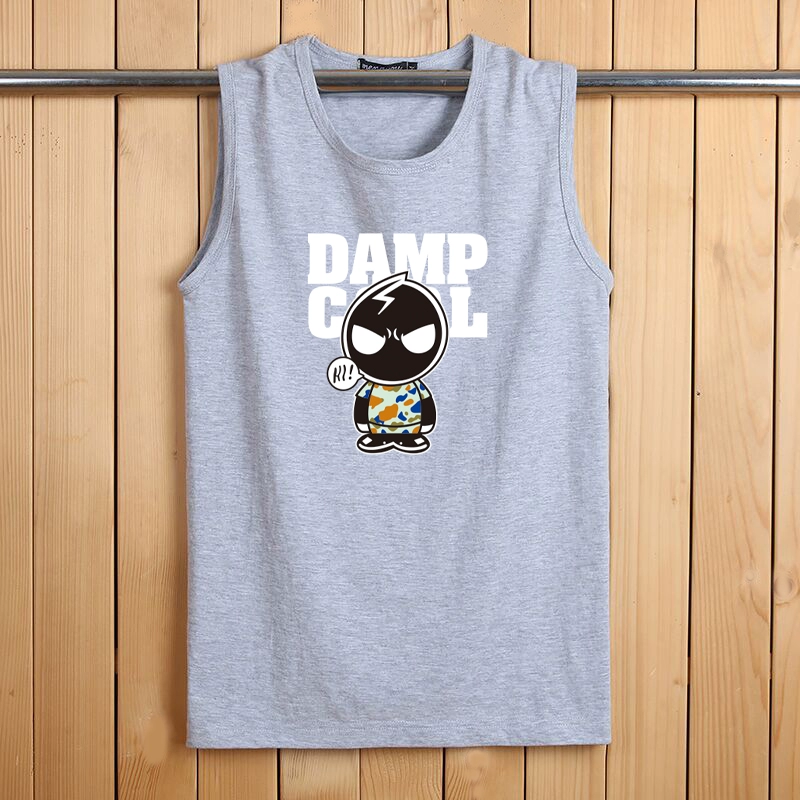 Đặc biệt hàng ngày áo vest không tay nam thể thao rộng thể thao cotton kích thước lớn không tay áo thun xu hướng áo vest vai - Áo vest cotton áo ấm nam mùa đông