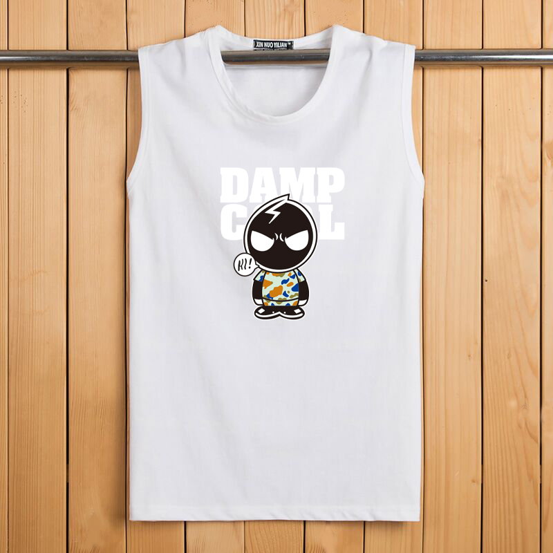 Đặc biệt hàng ngày áo vest không tay nam thể thao rộng thể thao cotton kích thước lớn không tay áo thun xu hướng áo vest vai - Áo vest cotton áo khoác nam mùa hè