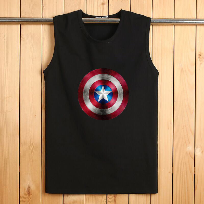 Daily Special Price Pure Cotton Sleeveless Vest Men Sports Casual Beach Kan Shoulder Men T-Shirt Loose Fitness Beat 