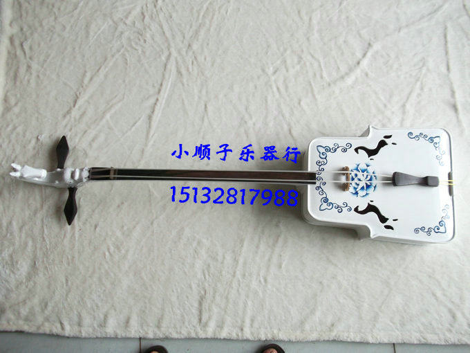 Factory direct national musical instrument violin double head ebony fingerboard shaft phase white piano paint matouqin gift box