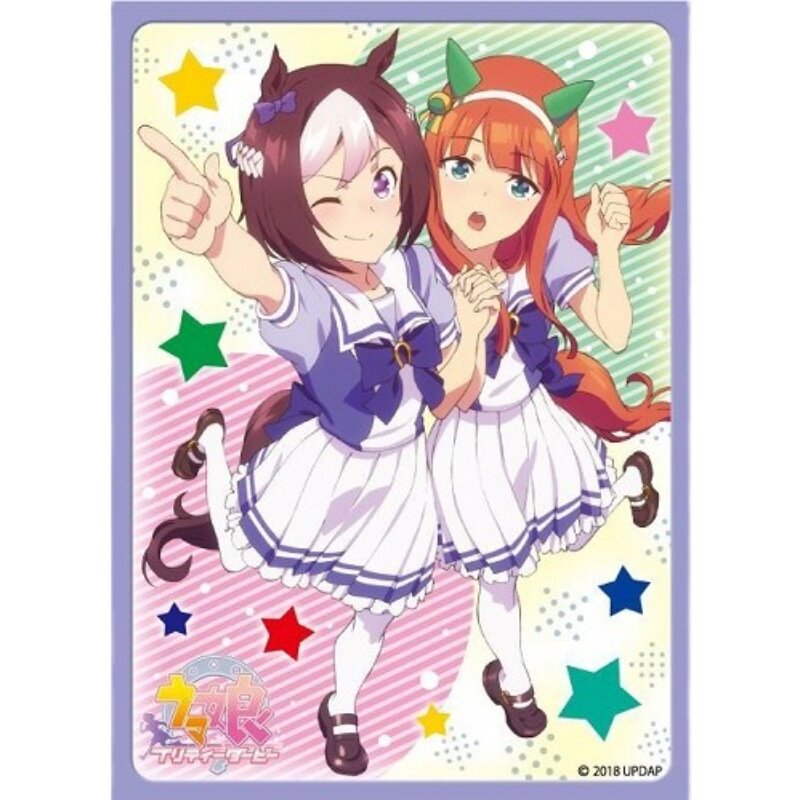 Japanese imported girl's sleeve Sleeve Horse Racing Maiden Silent Suzuka 67 * 92mm