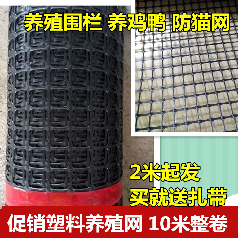 Geogrid anti-sun plastic fence net Chicken and duck breeding fecal leakage isolation fence Plastic grid protective net