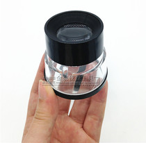 10x magnification circular cylinder magnifier-graduated magnifying glass
