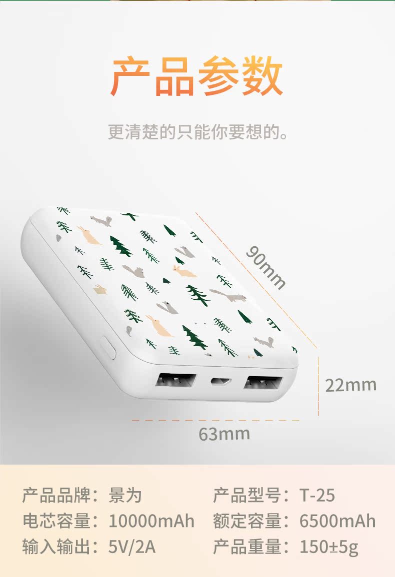 điện thoại Mini của Apple sạc kho báu dung lượng lớn siêu mỏng xách tay hoạt hình dễ thương sáng tạo nhỏ nữ 10.000 mA kê OPPO Huawei vivo 7 đặc biệt chính hãng nhanh đèn flash sạc sạc điện thoại di động - Ngân hàng điện thoại di động sạc dự phòng 30000mah