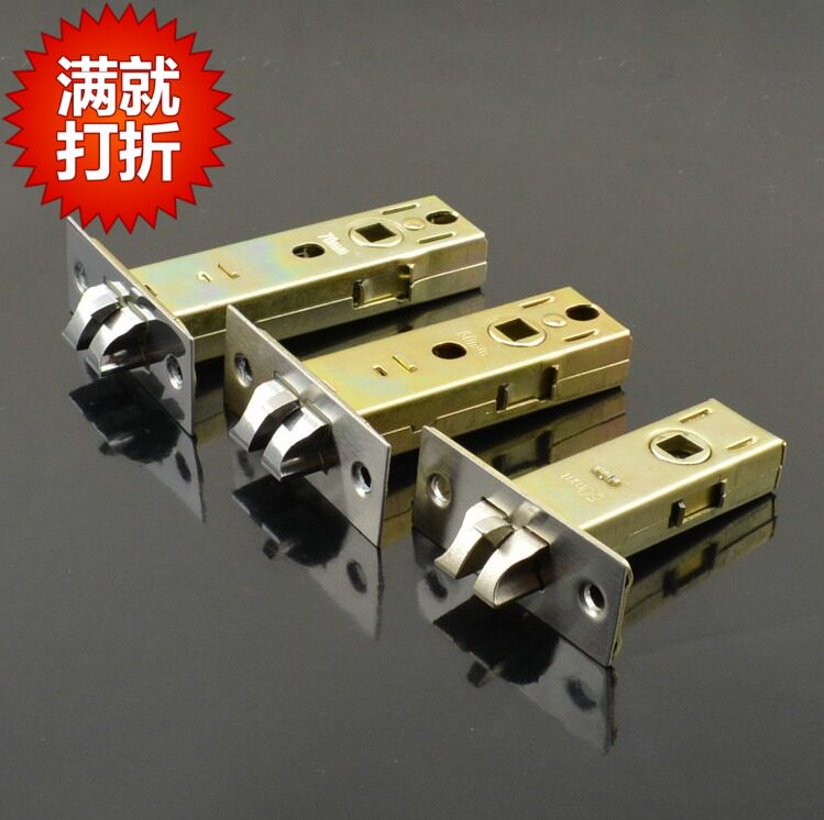 Interior Makeup Room Single Tongue Lock Body Toilet Lock Core Lock Tongue Single Tongue Three Holes Round Head Lock Body 35 35 40 45 50