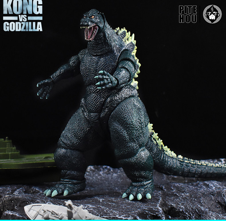 Куклы/ украшения/детали 哥斯拉大战金刚手办怪兽之王可动玩偶电影版红莲核能喷射模型摆件