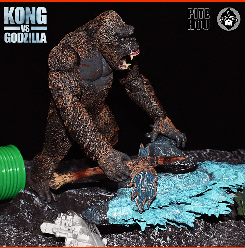 Куклы/ украшения/детали 哥斯拉大战金刚手办怪兽之王可动玩偶电影版红莲核能喷射模型摆件