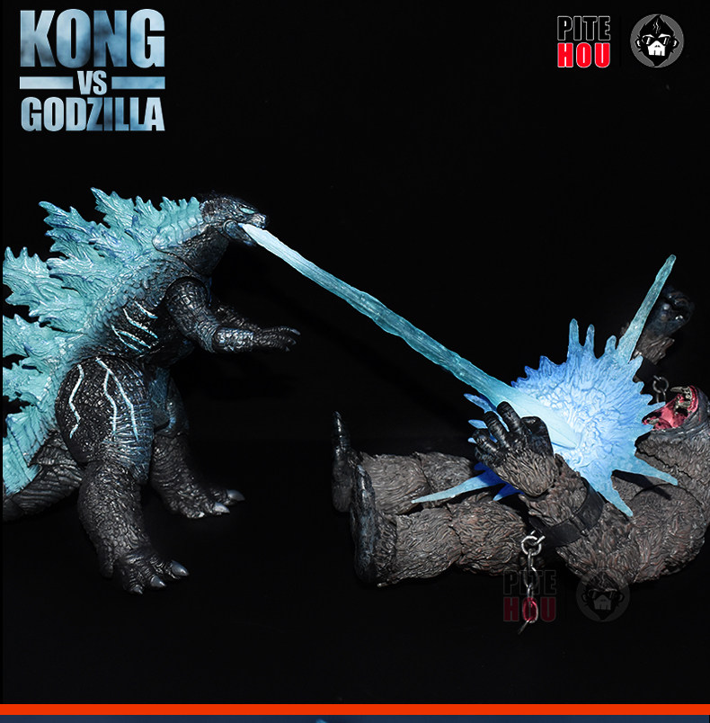 Куклы/ украшения/детали 哥斯拉大战金刚手办怪兽之王可动玩偶电影版红莲核能喷射模型摆件