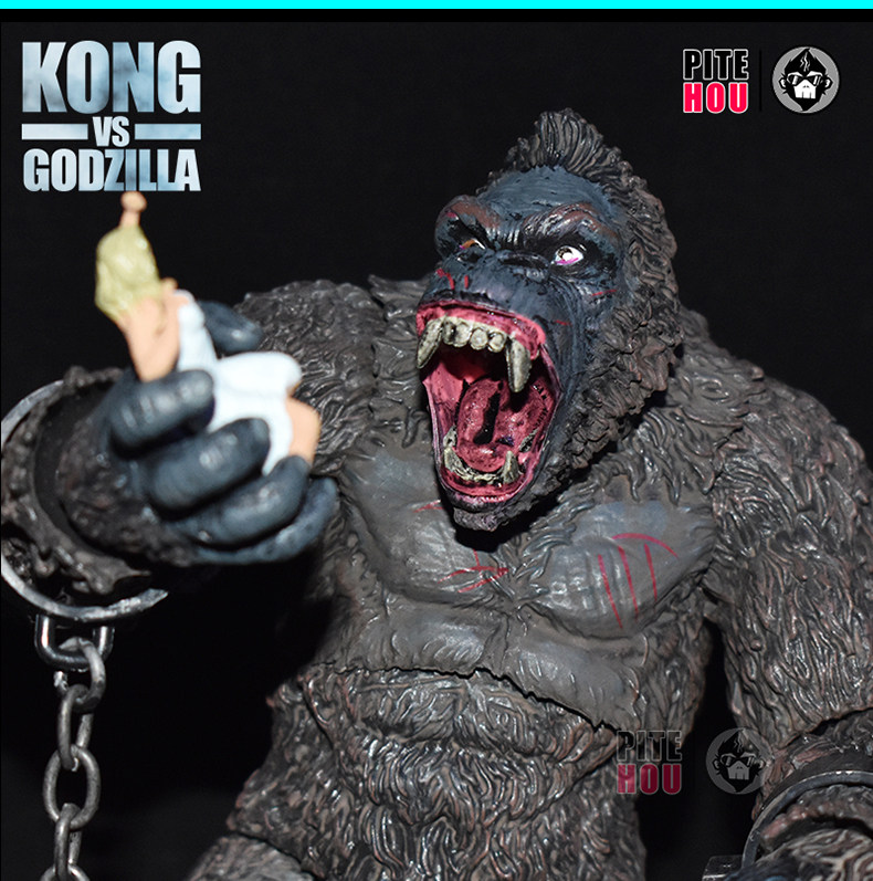 Куклы/ украшения/детали 哥斯拉大战金刚手办怪兽之王可动玩偶电影版红莲核能喷射模型摆件