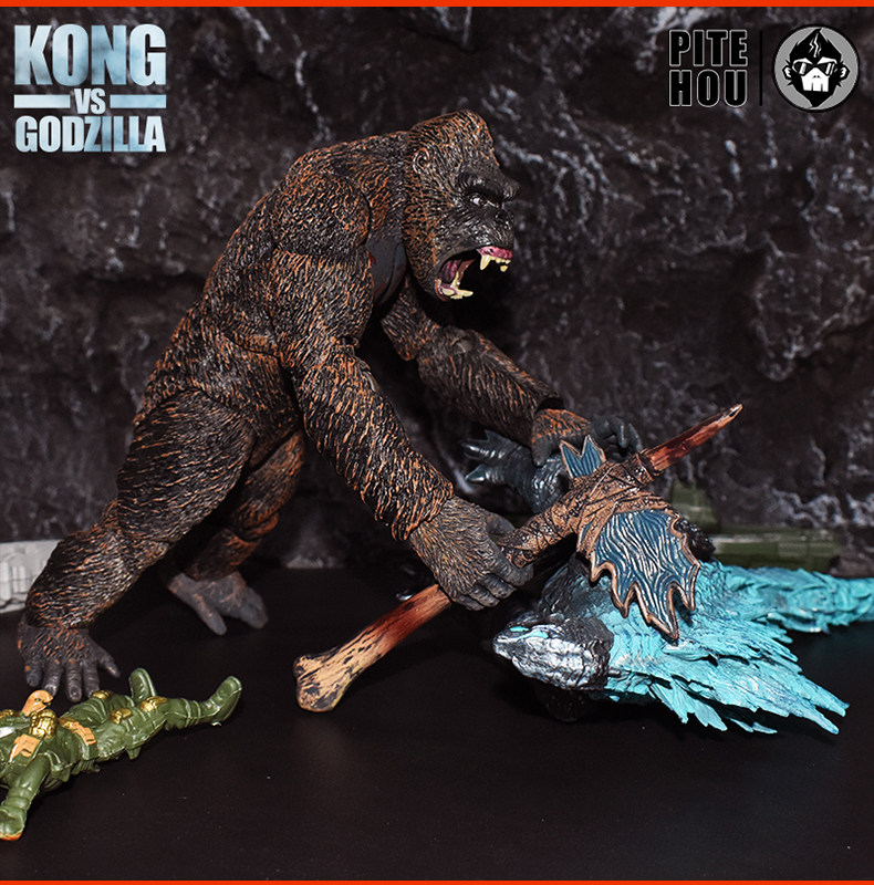 Куклы/ украшения/детали 哥斯拉大战金刚手办怪兽之王可动玩偶电影版红莲核能喷射模型摆件