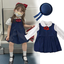21 Fall Day Department Kindergarten Jk Uniform Suit Womens Baby College Wind Cute Doll Sweatshirt Vest two sets