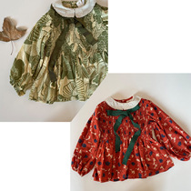 2021 new childrens doll skirt-shirt holiday BD the same rework Swept Embroidered Dress Shorts Suit Foreign Air