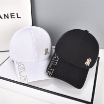 Hong Kong hats for men and women fashion ins letter embroidered baseball cap spring and autumn hard top sun visor peaked hat trend