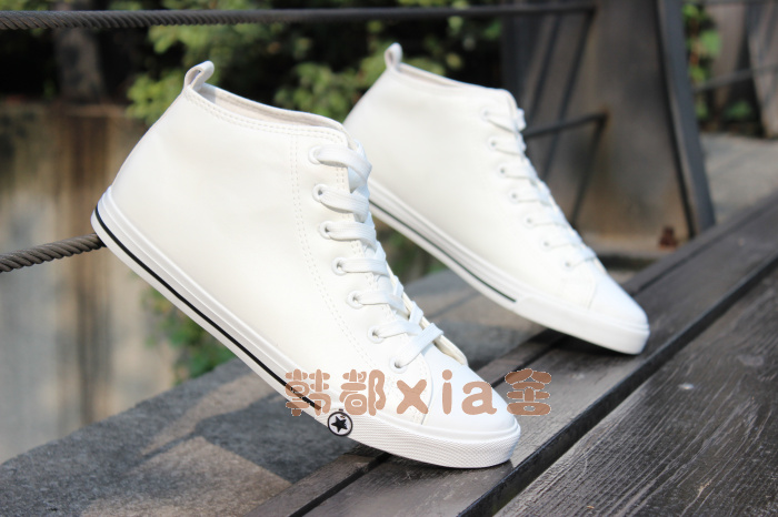 Giày da Anh mùa thu và mùa đông giày vải cao cấp Giày thủy triều màu đen Hàn Quốc cao cấp cho nam pu giày cộng với giày cotton nhung giày thể thao adidas