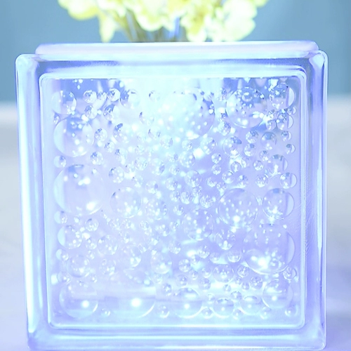 Водяной блеф стеклянный кирпич прозрачный квадратный перегород