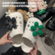 슬림 스트립 인터넷 유명인 성격 곰 꽃 버클 학생 창조적 인 DIY 구멍 신발 작은 꽃 분리 가능한 신발 버클 여름